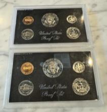 2 sets of 1971 United States Mint Silver Proof Coins