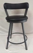 4 Matching Tall Round Cushion Chairs and 1 additional Office Chair