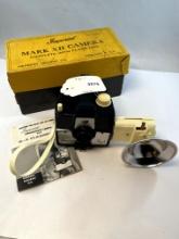 Imperial Mark XII Camera New in Box with Flash Unit Bakelite Herbert George Co Model 125 1950