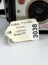 Kodak Holiday Flash Brownie Camera Used with Flash Bakelite