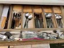 Flatware Lot Drawer Cleanout