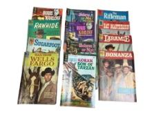12- 15 Cent Gold Key and Dell Comic Books, most are Western themed, Laramie, Bonanza, and more