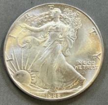 KEY DATE- 1986 US Silver Eagle .999 silver, FIRST YEAR