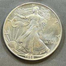 1998 US Silver Eagle .999 silver