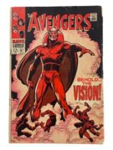 Avengers #57 Marvel 1968 1st Silver Age Vision App Comic Book