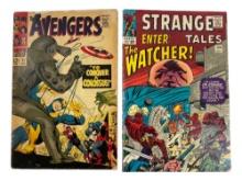 Vintage Marvel Strange Tales & Avengers Comic Books