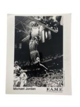 Michael Jordan Signed FAME Press Kit Photo