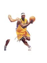 Los Angeles Lakers Kwame Brown Signed Cardstock Photo