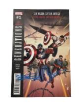 Marvel Generations #1 Sam Wilson Steve Rogers Signed by Anthony Mackie and Chris Evans Comic Book