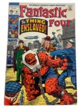 Fantastic Four #91 Stan Lee Jack Kirby Skrulls Appearance Comic Book