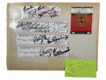 Vintage autographs, signed , autographed collectibles and memorabilia collection lot
