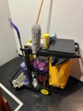 (NO SUPPLIES) UTILITY / JANITORIAL CART