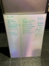 DRY ERASE BOARD - WITH GRID LINES - 4"X3"