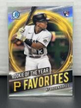 Ke'Bryan Hayes 2021 Bowman Chrome Rookie of the Year Favorites RC Refractor Insert #RRY-KH