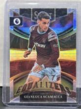 Gianluca Scamacca 2022-23 Panini Select Premier League Equalizers Silver Prizm Insert #2