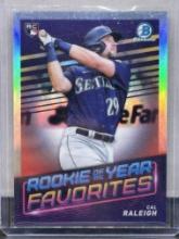 Cal Raleigh 2022 Bowman Chrome Rookie of the Year Favorites RC Refractor Insert #ROYF-7