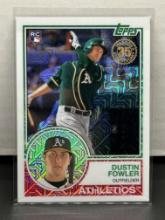 Dustin Fowler 2018 Topps Chrome Silver Pack 1983 Design Mojo Refractor Rookie RC #37