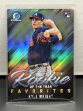 Kyle Wright 2019 Bowman Chrome Rookie of the Year Favorites Refractor RC Insert #ROYF-7