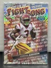 Jordan Addison 2022 Bowman Chrome U Fight Songs Refractor Insert #FS-13
