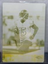 Michael Crabtree 2019 Panini Plates and Patches Yellow (#1/1) Printing Plate #16