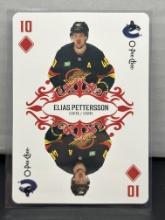 Elias Pettersson 2023-24 O-Pee-Chee Playing Cards Insert 10 of Diamonds