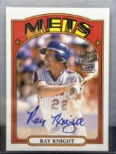 Ray Knight 2022 Topps Archives Fan Favorite Auto #72FF-RK