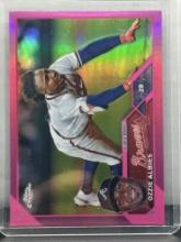 Ozzie Albies 2023 Topps Chrome Pink Refractor #196