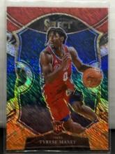 Tyrese Maxey 2020-21 Panini Select Concourse Level Rookie RC Red Blue Orange Shimmer Prizm #81