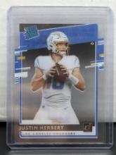 Justin Herbert 2020 Panini Chronicles Donruss Rated Rookie Clear Acetate RC #RR-JH