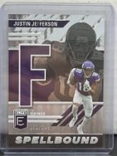 Justin Jefferson 2023 Panini Donruss Elite Spellbound (#162/349) F Insert #SB-JJ3