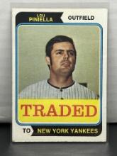 Lou Pinella 1974 Topps Traded #390T