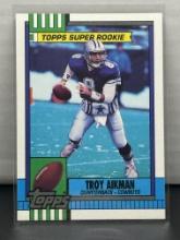 Troy Aikman 1990 Topps Super Rookie RC #482