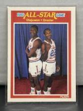 Hakeem Olajuwon Clyde Drexler 1989 Fleer All Star Game #164