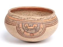 Ancient Polychrome Costa Rican Pottery Bowl