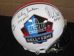 FULL SIZE PRO FOOTBALL HALL OF FAME SIGNED HELMET WITH COA