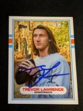 Trevor Lawrence autographed card w/coa
