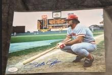 Pete Rose autographed 8x10 photo with coa