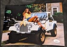 Catherine Bach autographed 8x10 photo with JSA COA/ witnessed
