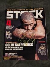 Colin Kaepernick autographed ESPN magazine with COA