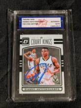 2016 Donruss Optic Giannis Antetokounmpo Court Kings autographed card Authenticated by 5star Grading