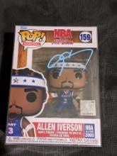 Allen Iverson autographed funko pop figure with coa