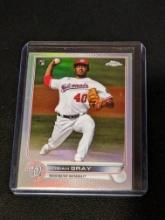 2022 Topps Chrome Josiah Gray Silver Refractor Rookie RC Nationals SP #160