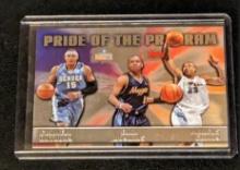 CARMELO ANTHONY EARL BOYKINS MARCUS CAMBY 2006-07 TOPPS PRIDE OF THE PROGRAM