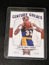 2012-13 Panini Threads Basketball Century Greats Kareem Abdul-Jabbar Lakers #9