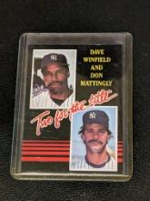 1985 Donruss Two for the Title Dave Winfield Don Mattingly #651 NY Yankees