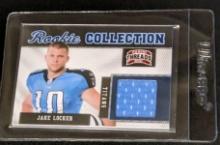 248/299 SP 2011 PANINI THREADS ROOKIE COLLECTION MATERIALS JAKE LOCKER TITANS PATCH