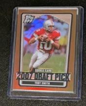 078/250 SP 2007 Draft Picks and Prospects (DPP) Chrome gold Refractor Troy Smith Rookie RC