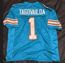 Tua Tagovailoa autographed jersey with coa