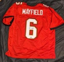 Baker Mayfield autographed jersey with coa