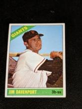 1966 Topps Jim Davenport San Francisco Giants Vintage Baseball Card #176